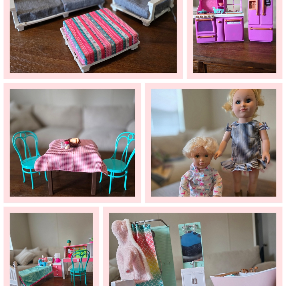 Dollhouse Furniture and Accessories Set
